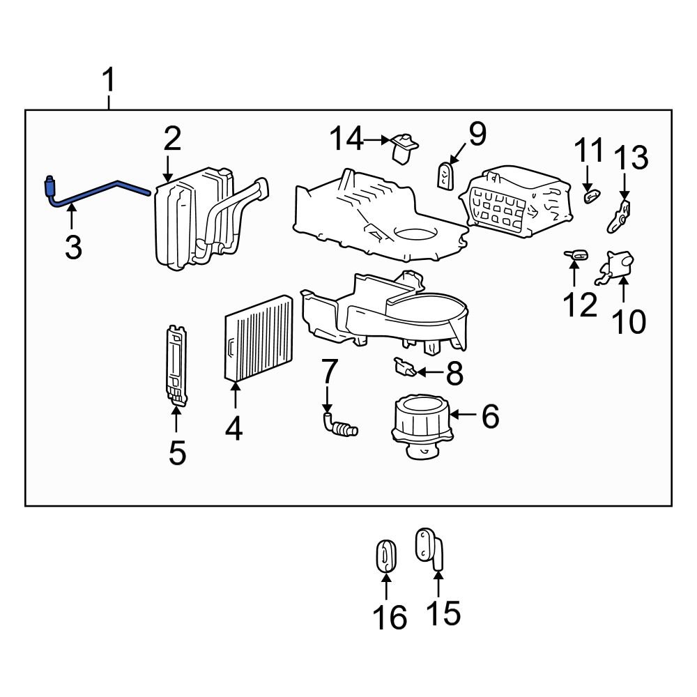 Hyundai OE 976143D000 A/C Evaporator Temperature Sensor