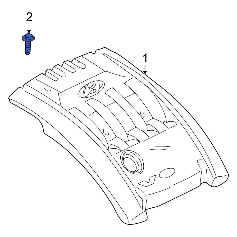 Hyundai OE 292463B001 Engine Cover Bolt