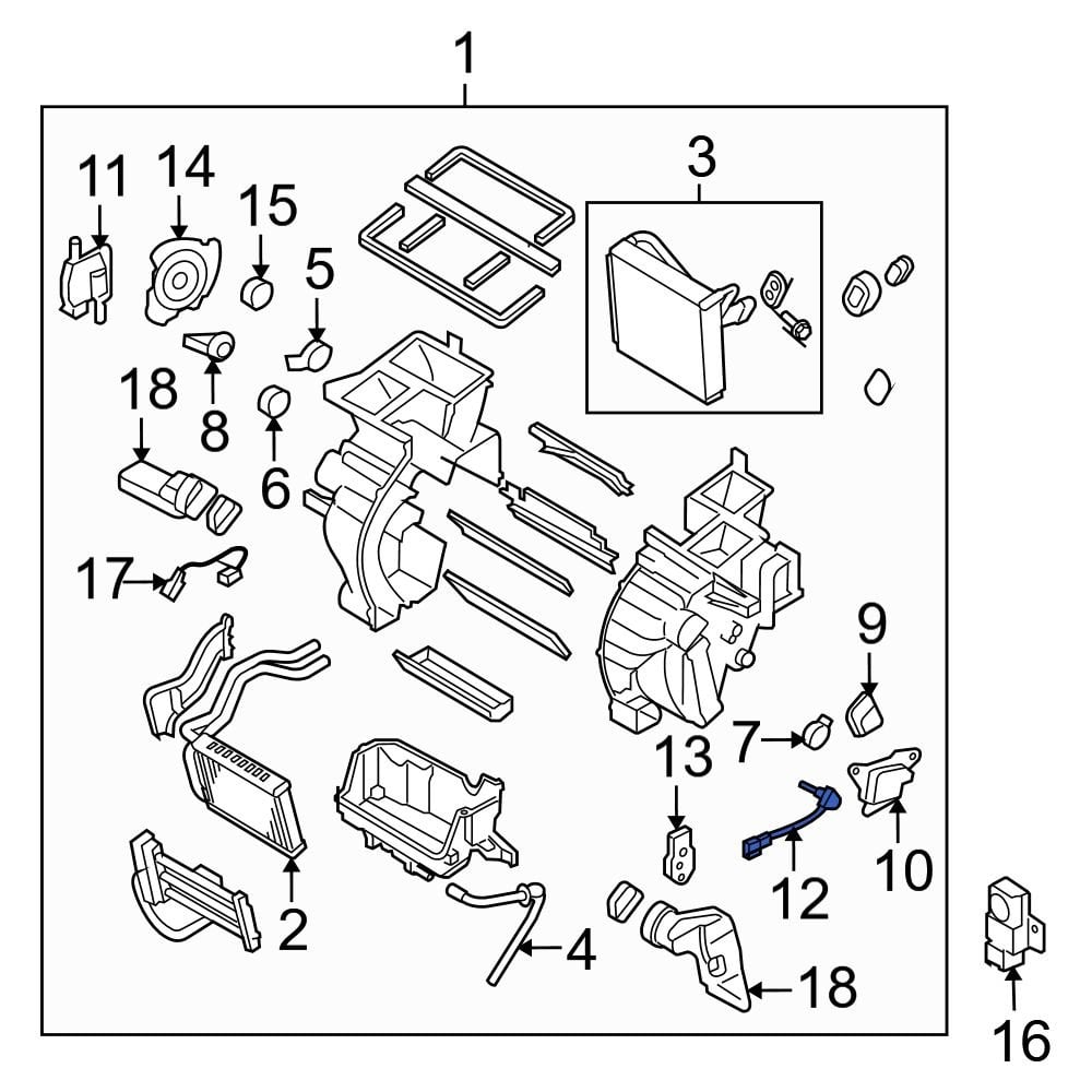 Hyundai Oe 976142l000 - A C Evaporator Temperature Sensor