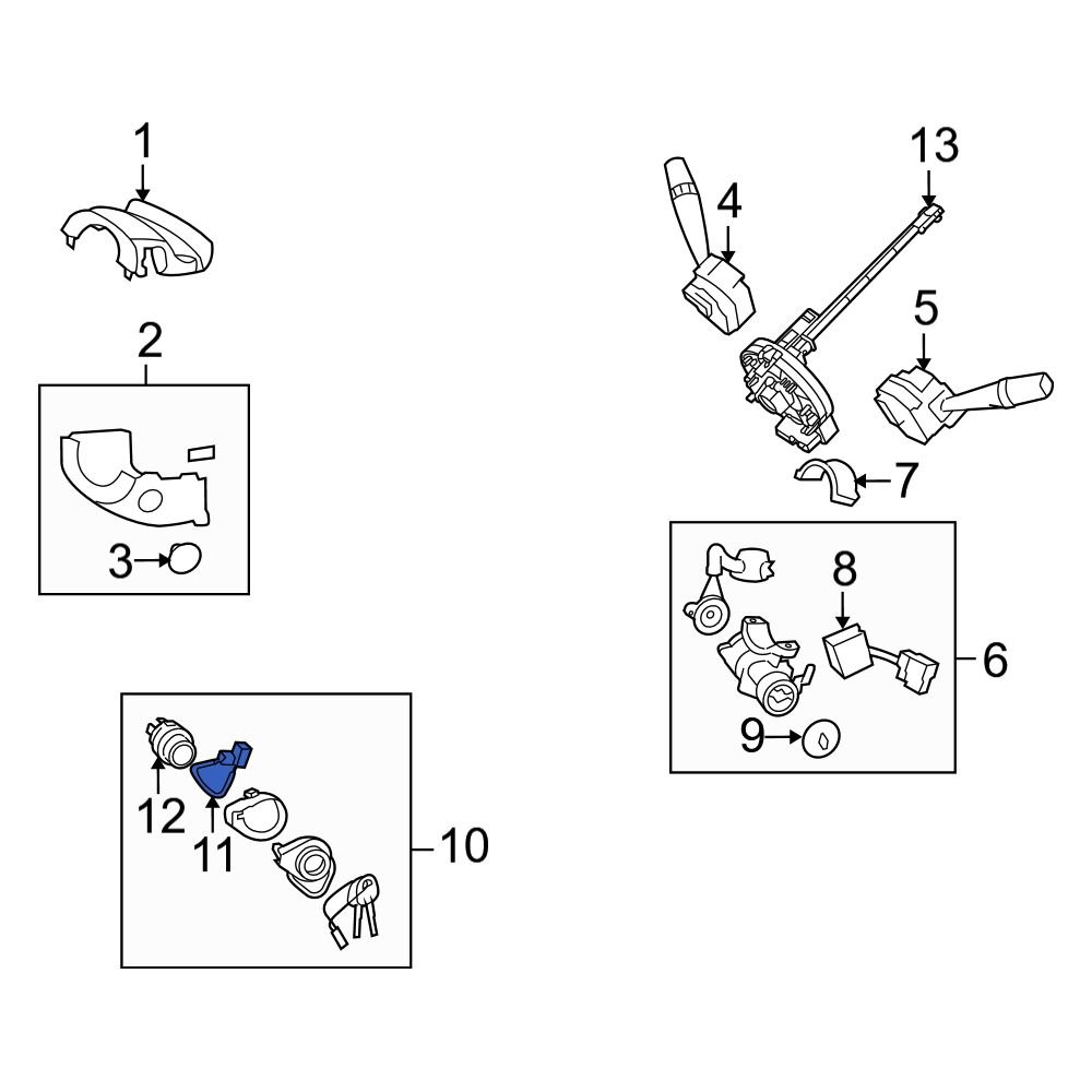 Hyundai OE 931702L000 Ignition Immobilizer Antenna