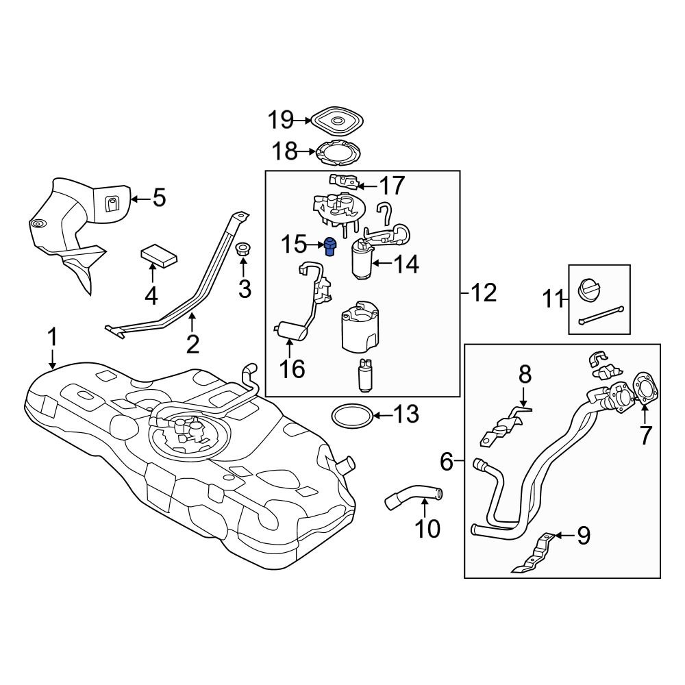 Hyundai OE 311903X500 Fuel Tank Vent Valve