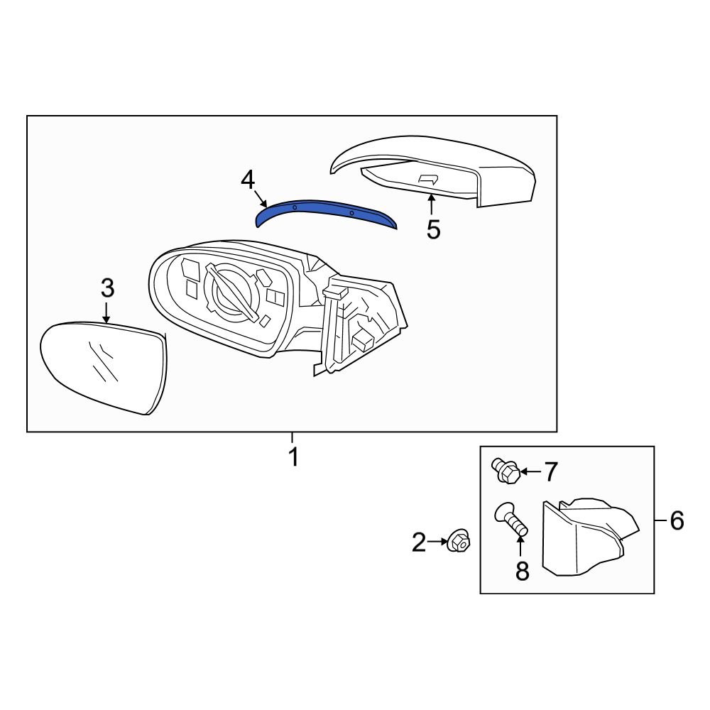 Hyundai OE 87614F2000 Front Left Turn Signal Light Lens