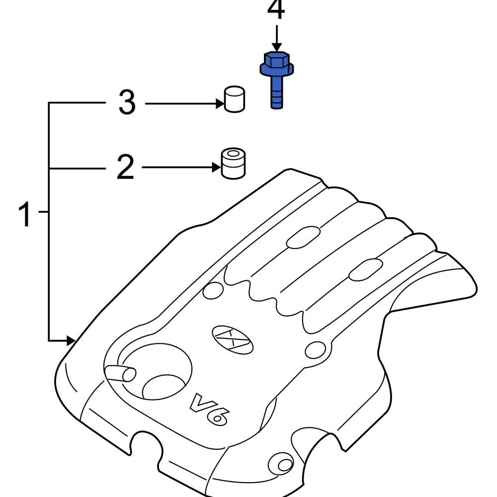 Hyundai OE 2921723603 Engine Cover Bolt