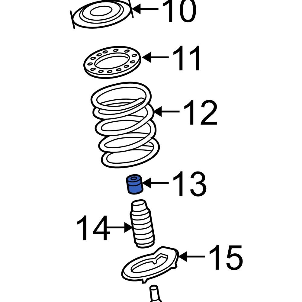 Hyundai OE 5462626000 Front Suspension Strut Bumper