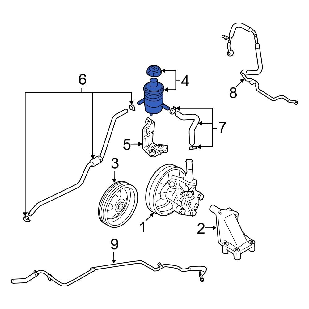 Hyundai OE 571502B301 - Power Steering Reservoir