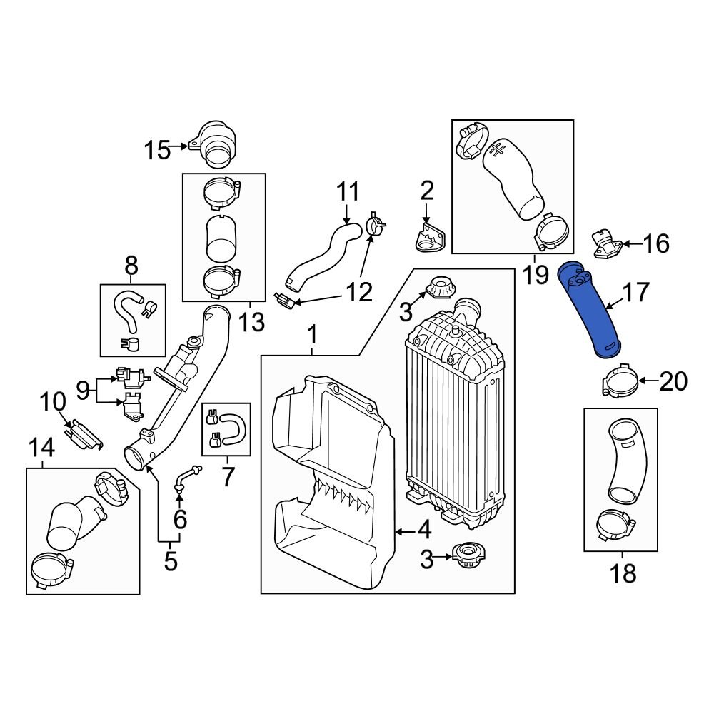 Hyundai OE 282872GTA1 - Intercooler Pipe