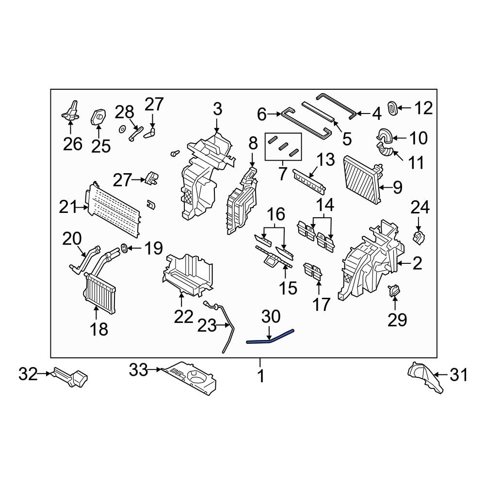 Hyundai OE 97230P2000 Cabin Air Temperature Sensor Aspirator Tube