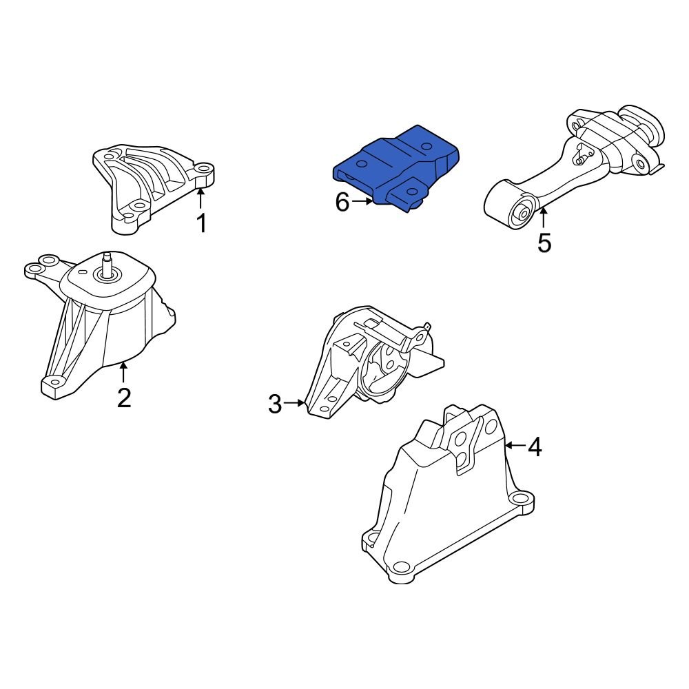 Hyundai OE 452183D500 Rear Engine Mount Bracket