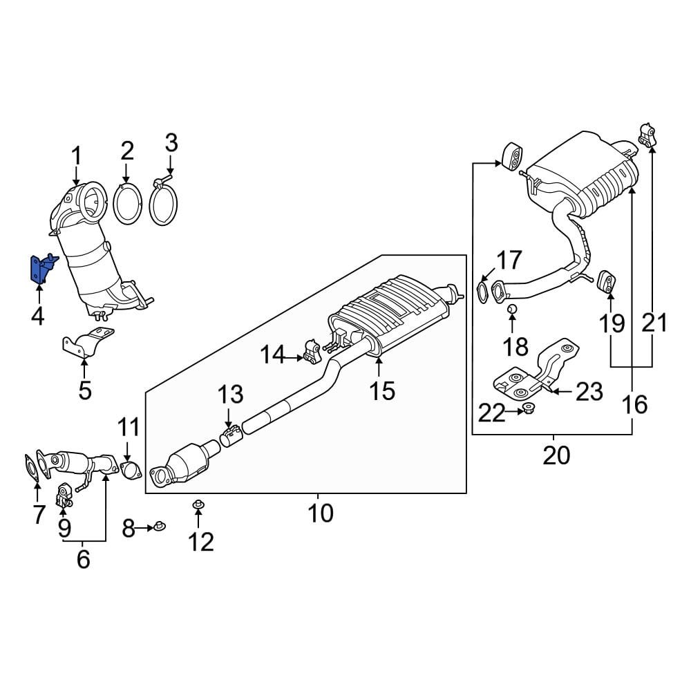 Hyundai OE 285292S301 - Upper Exhaust Manifold Bracket