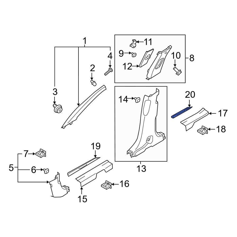 Hyundai Oe S Nnb Front Left Outer Door Sill Plate