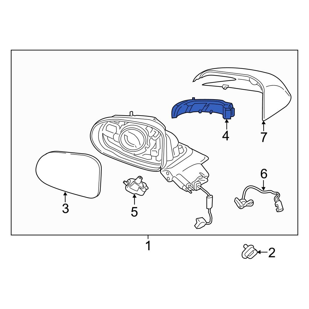 Hyundai OE 87614S1000 Front Left Turn Signal Light Assembly