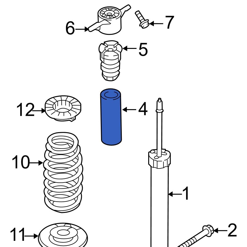 Hyundai OE 55370G3AA0 Rear Suspension Shock Absorber Bellows