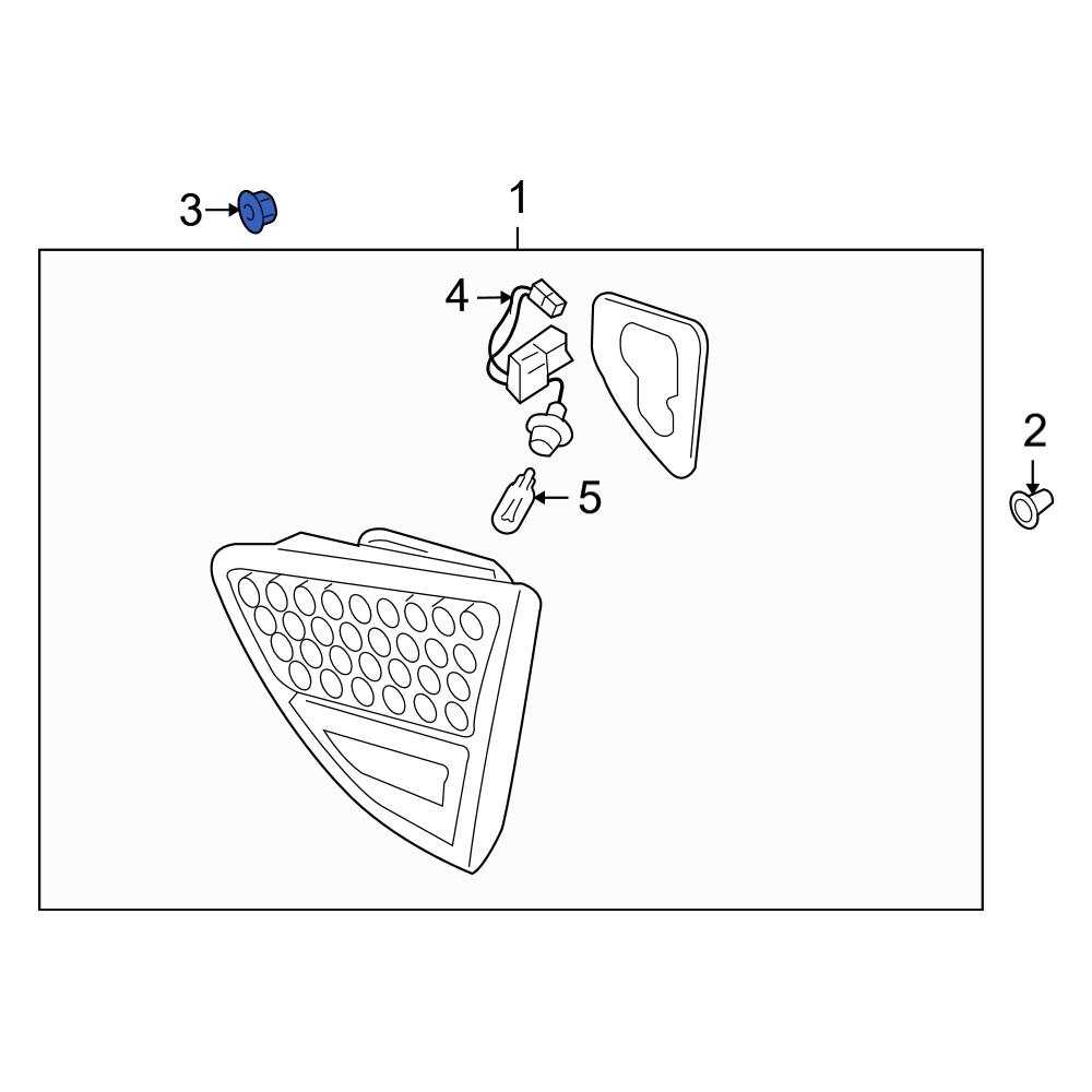 Hyundai OE 873131C000 Tail Light Nut
