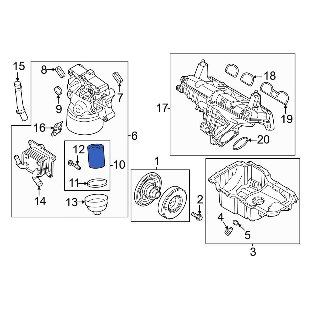 クレマさん確認用 Oil Filter 26320-3CAA0 For Hyundai Azera HG / Santa Fe CM DM