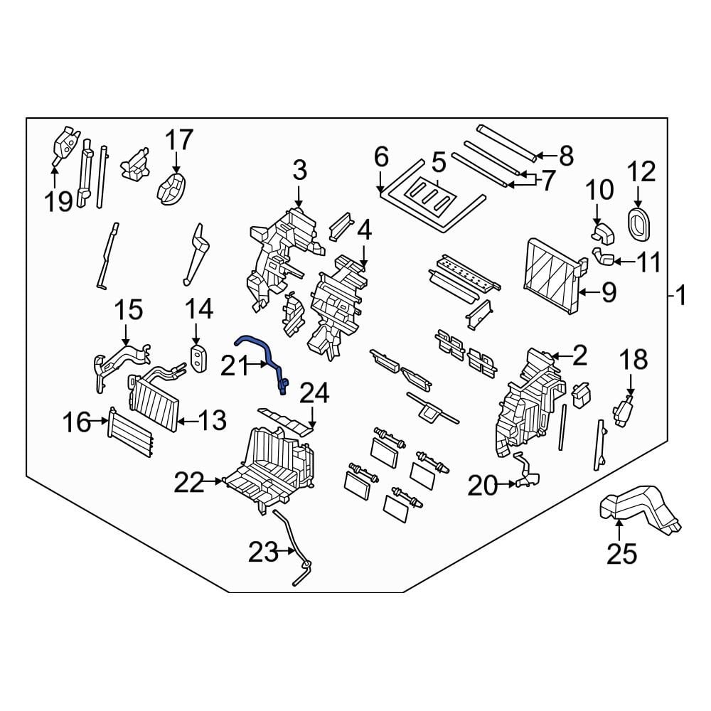 Hyundai OE 97230CW000 Cabin Air Temperature Sensor Aspirator Tube