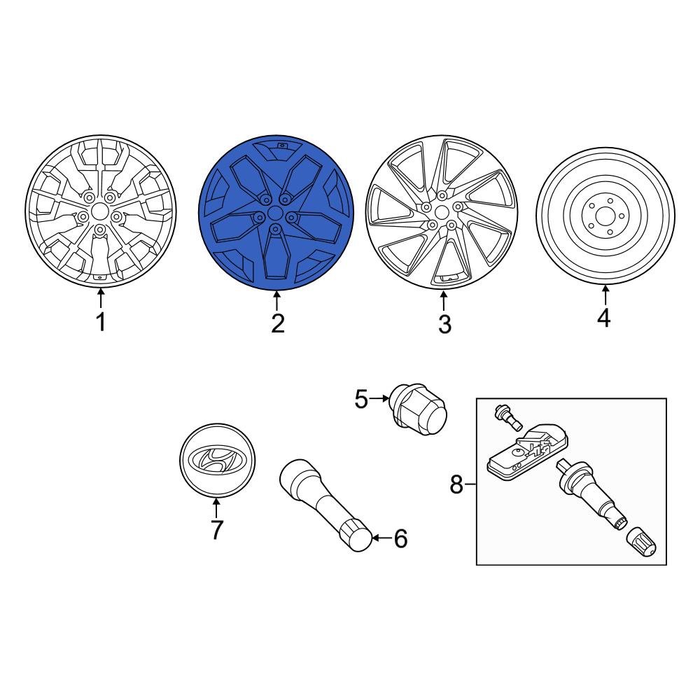 Hyundai OE 52910K5300 - Wheel