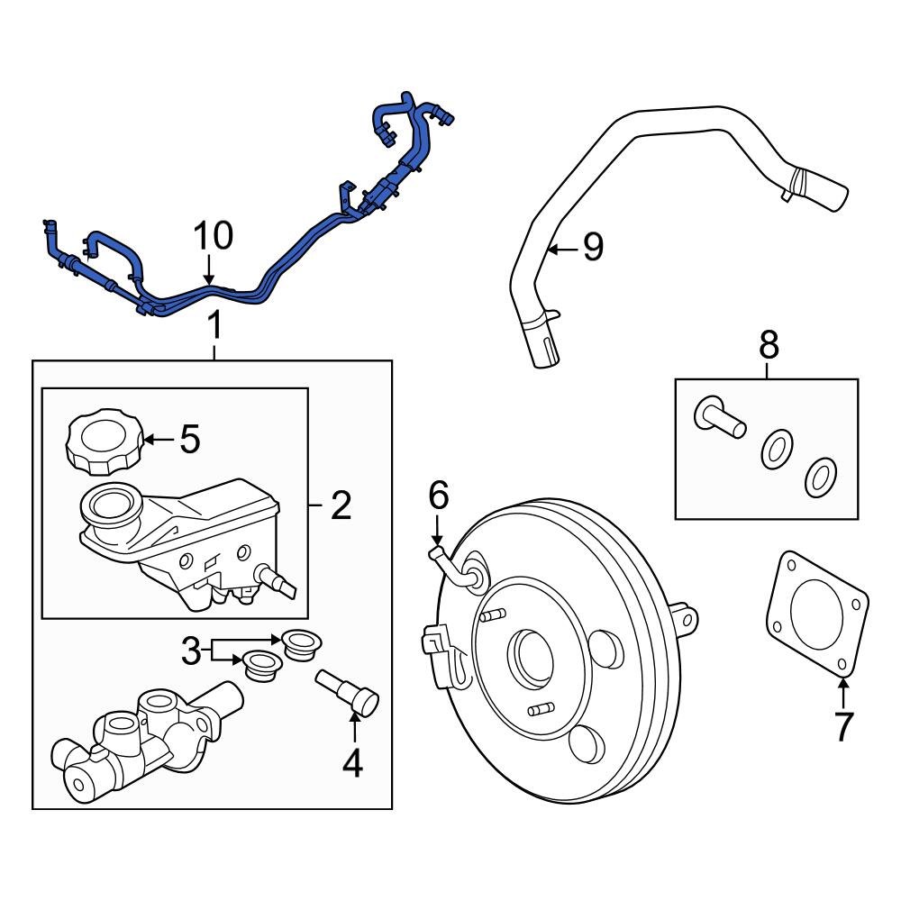 Hyundai OE 59150K5100 Brake Vacuum Hose