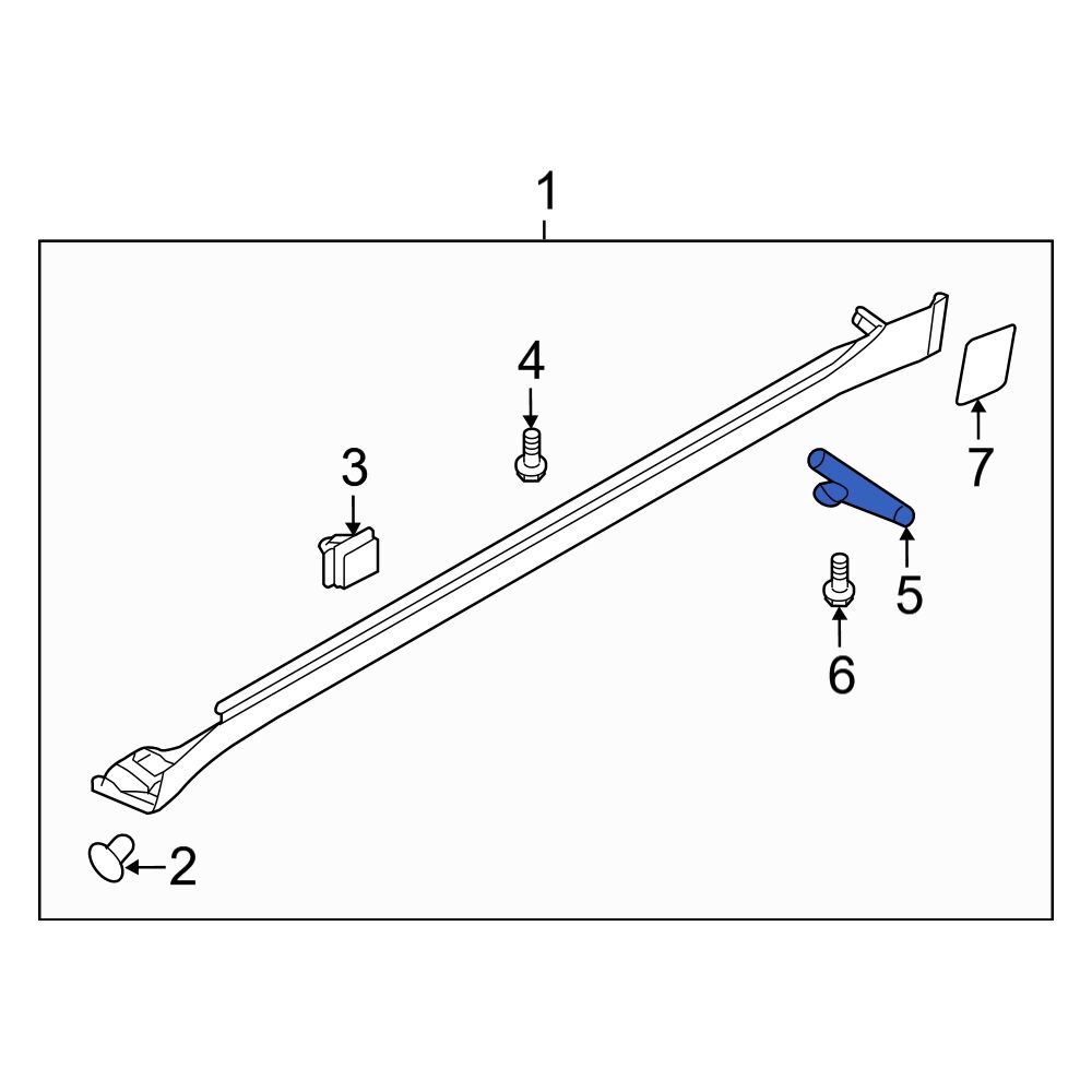 Hyundai OE 877663N000 Rear Right Stone Deflector