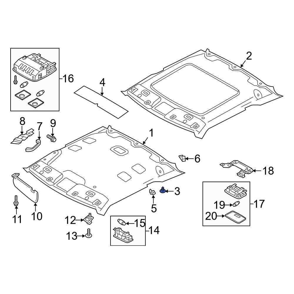 Hyundai OE 857463L000TX - Headliner Clip