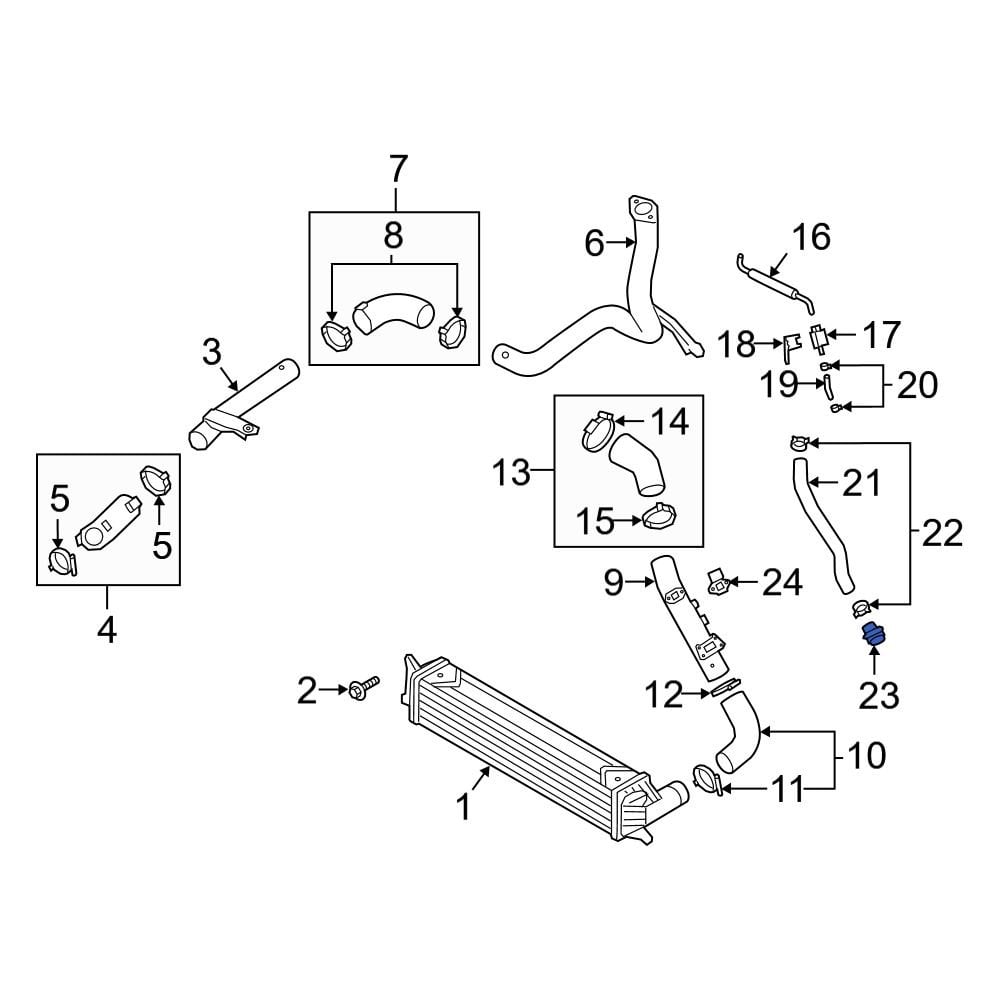 Hyundai OE 282342CTA4 PCV Valve Hose Adapter