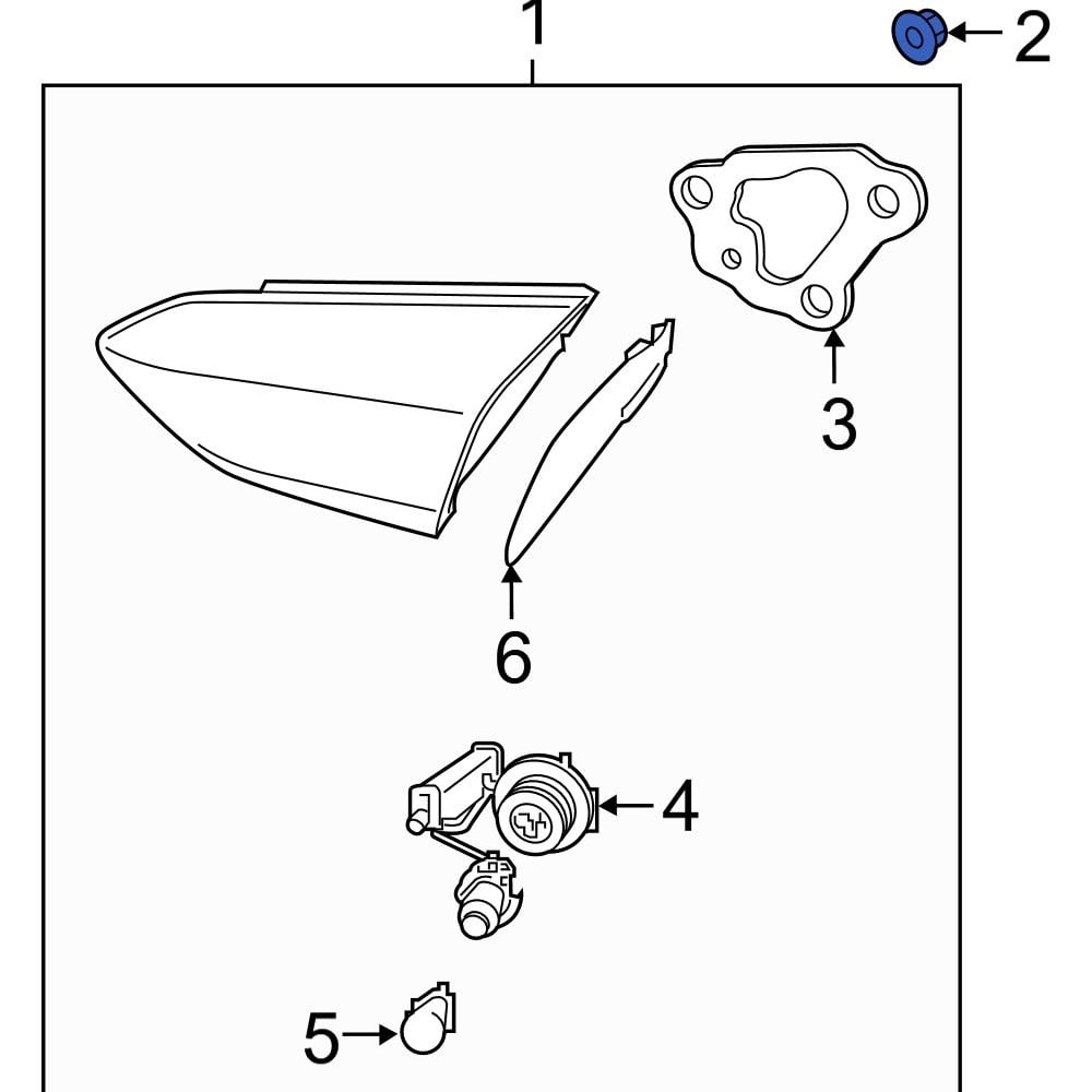 Hyundai OE 873131C000 Tail Light Nut