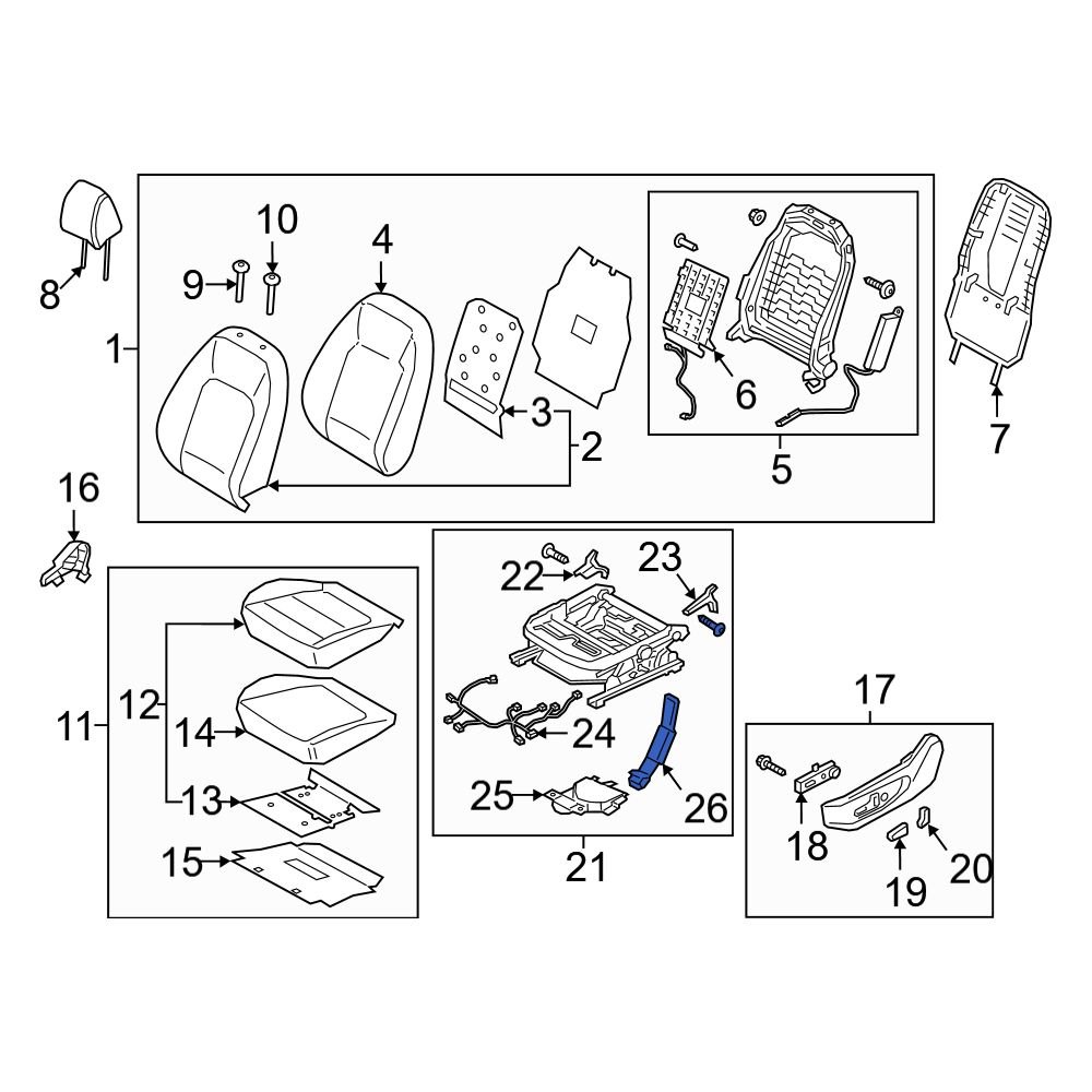 Hyundai OE 88194K4250 Front Left Climate Controlled Seat Duct