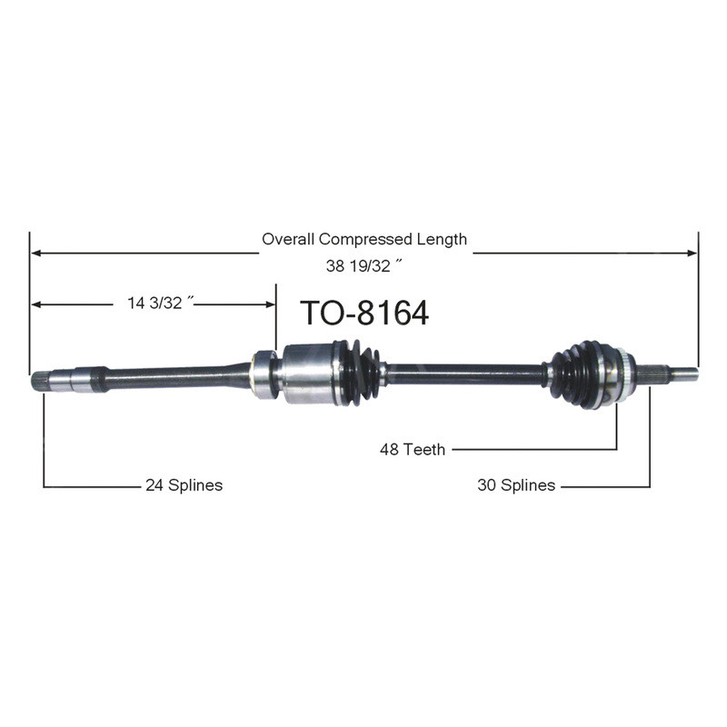 Set Front CV Joint Drive Shafts Fit For Hyundai i30 2007-2017 Auto i30Cw GD FD 1.6L - Fred Auto Parts