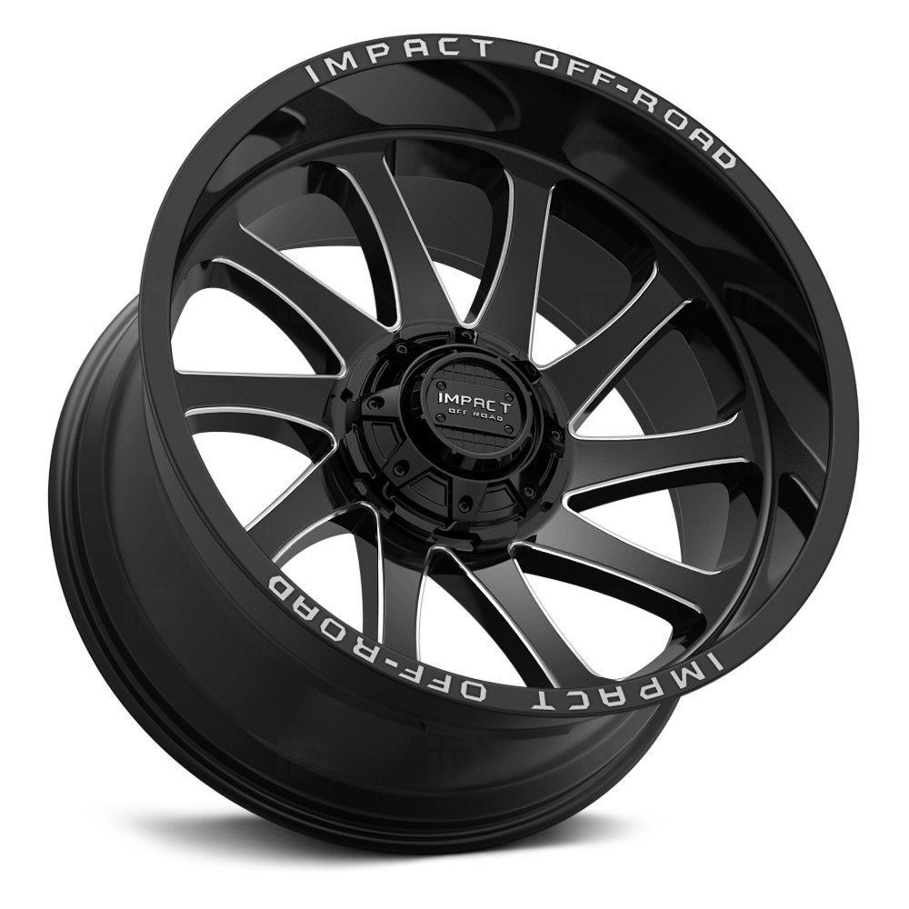 IMPACT OFFROAD® 825 Wheels Gloss Black with Milled Accents Rims