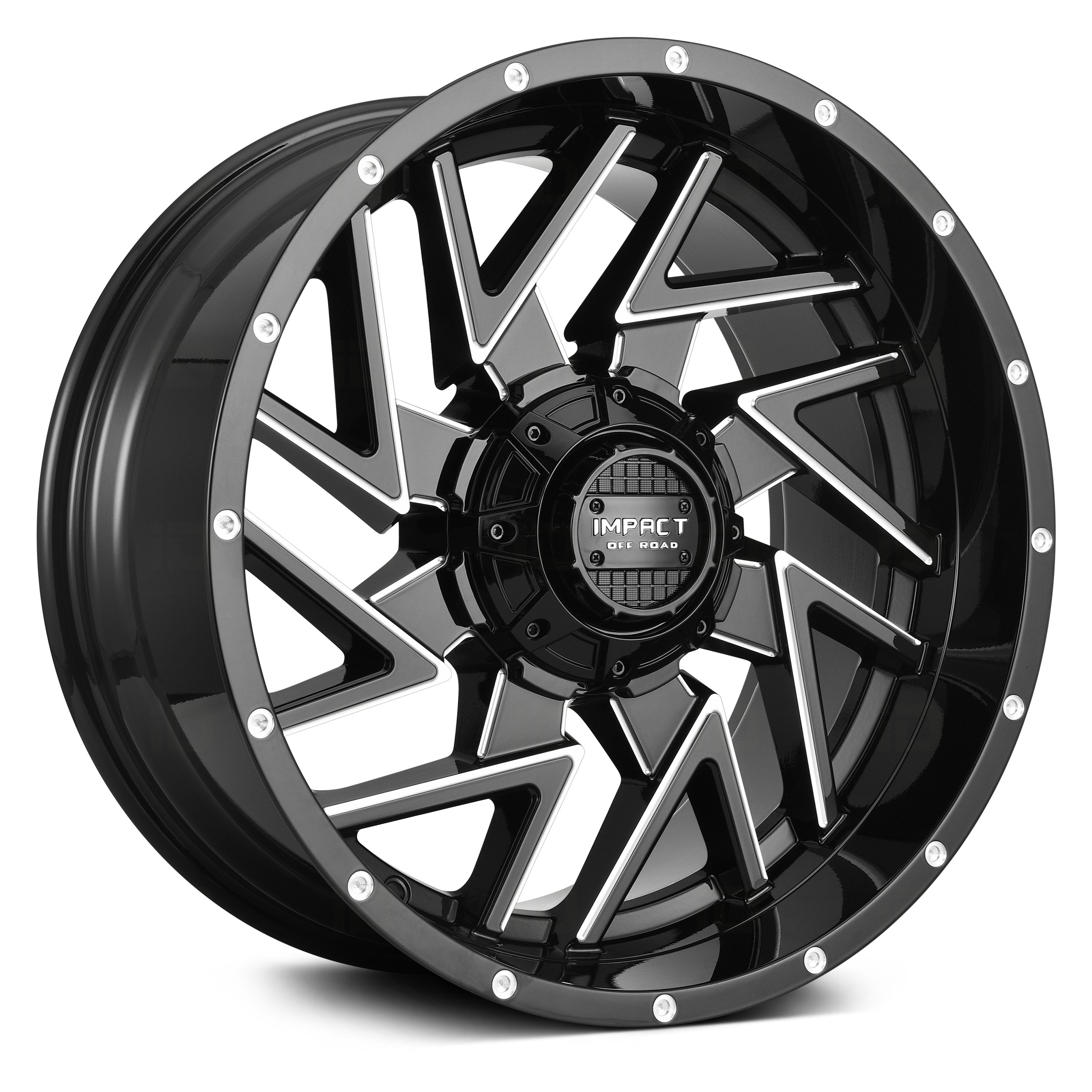 IMPACT OFF ROAD® 809 Wheels - Gloss Black with Milled Accents Rims