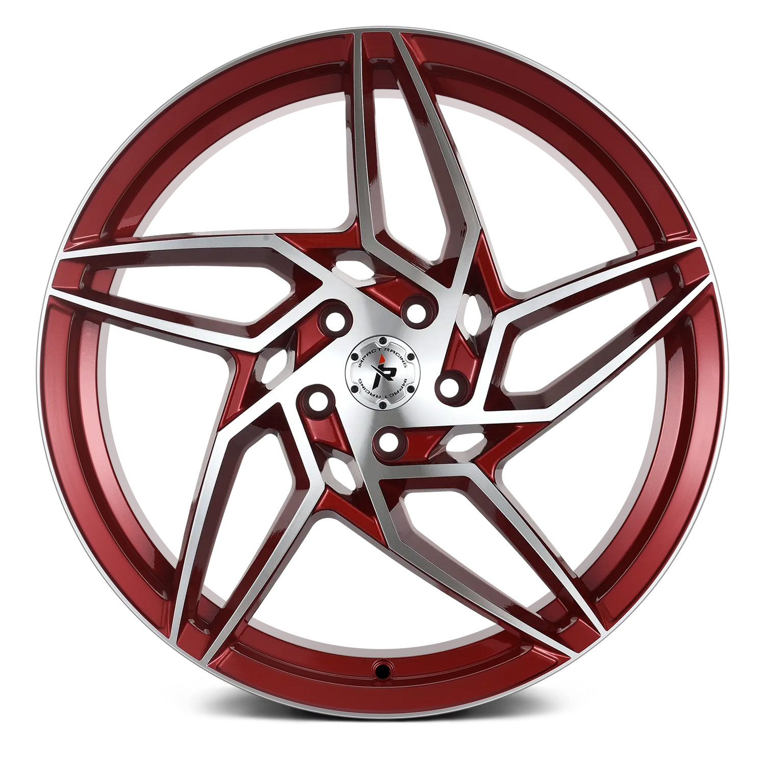 IMPACT RACING® 605 Wheels - Red with Machined Face Rims - 605RMF-28511+35