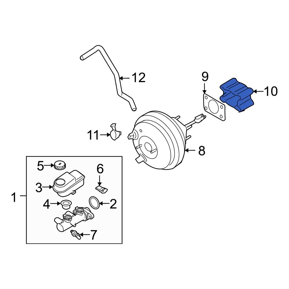 Infiniti OE 472117S000 Power Brake Booster Spacer