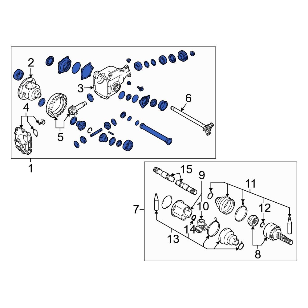 Infiniti OE 38500AR515 Front Differential Carrier Assembly