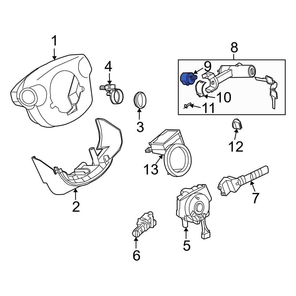 Infiniti OE 487500M010 Ignition Switch
