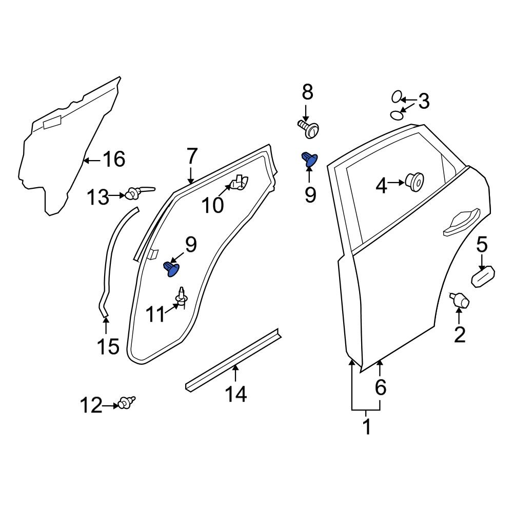 8085089922 nissan клипса пластиковая