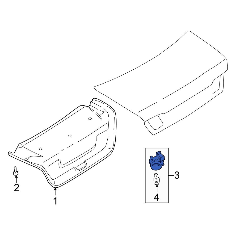 Infiniti OE 2647060U0E Rear Courtesy Light