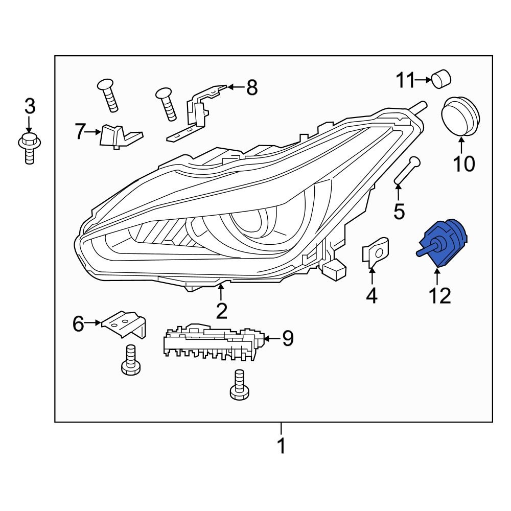 Infiniti OE 260568990A Front Headlight Motor