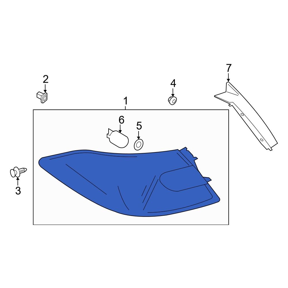 Infiniti OE 265554AP0B Rear Left Tail Light Assembly