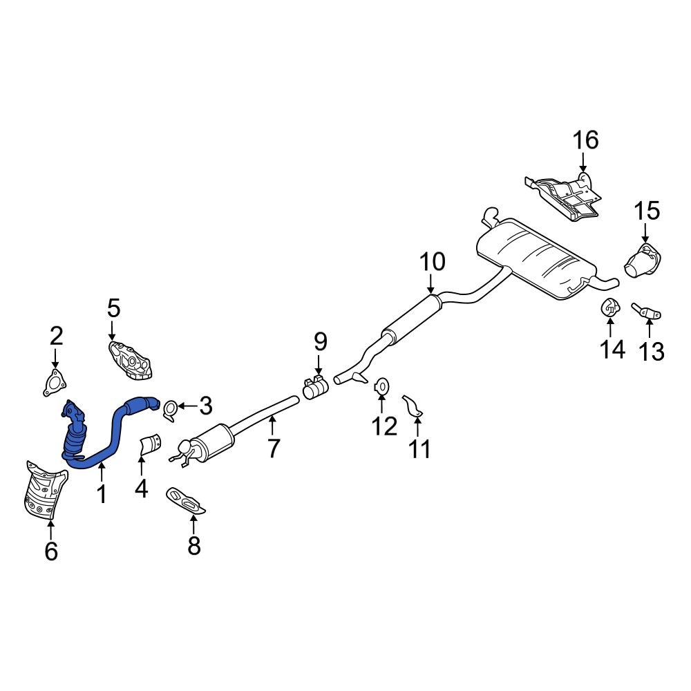 Infiniti OE 200A05DC4A Catalytic Converter