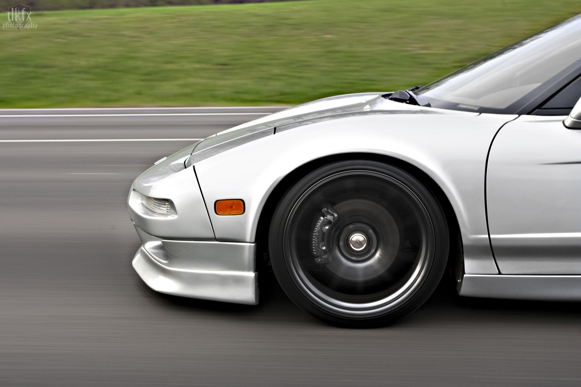 Custom Black Rims on Gray Acura NSX - Photo by dan kinzie