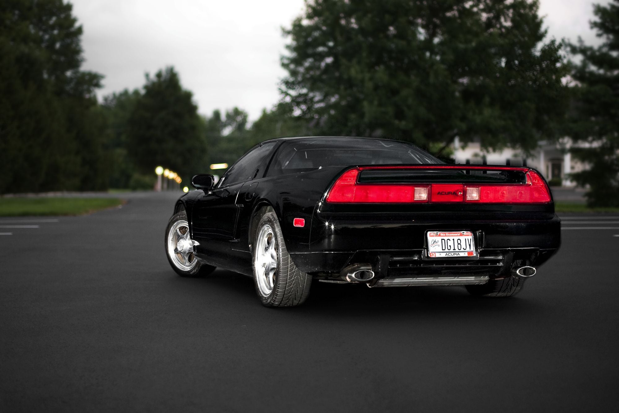 Custom Rear Diffuser on Black Acura NSX - Photo by dan kinzie