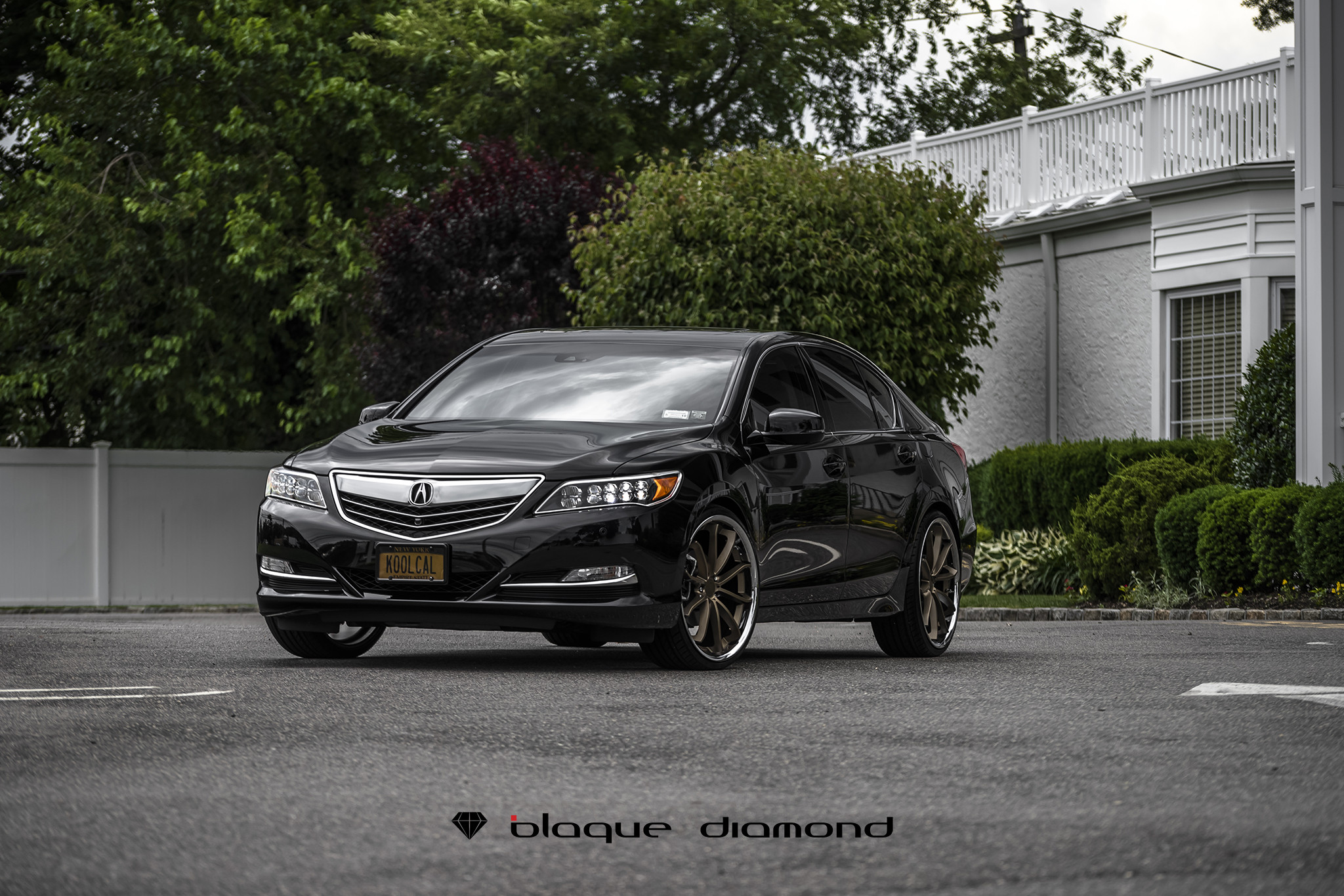 Black Acura RLX with Custom Front Bumper - Photo by Blaque Diamond