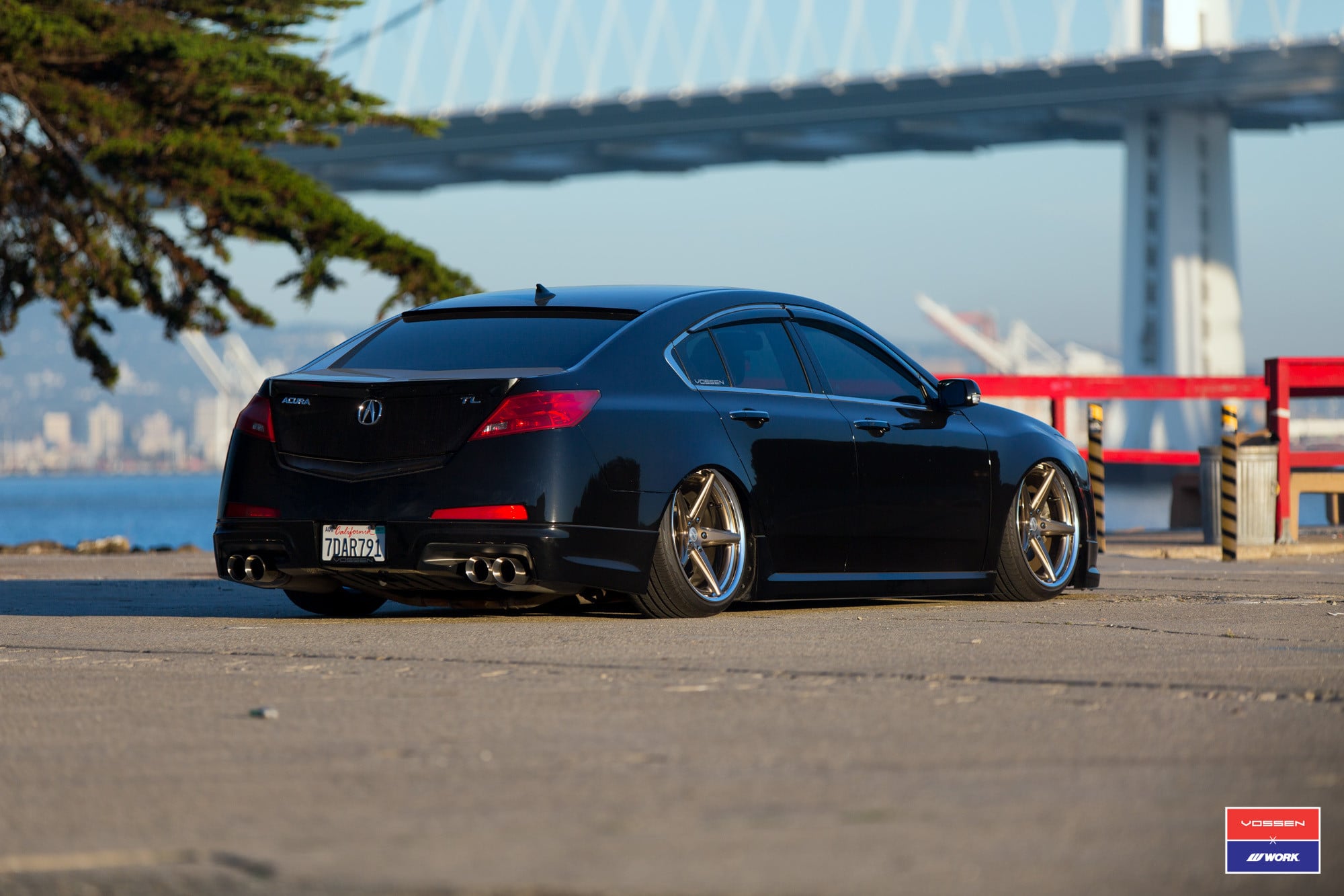 Stanced Acura TL on 20 Inch Vossen Rims - Photo by Vossen