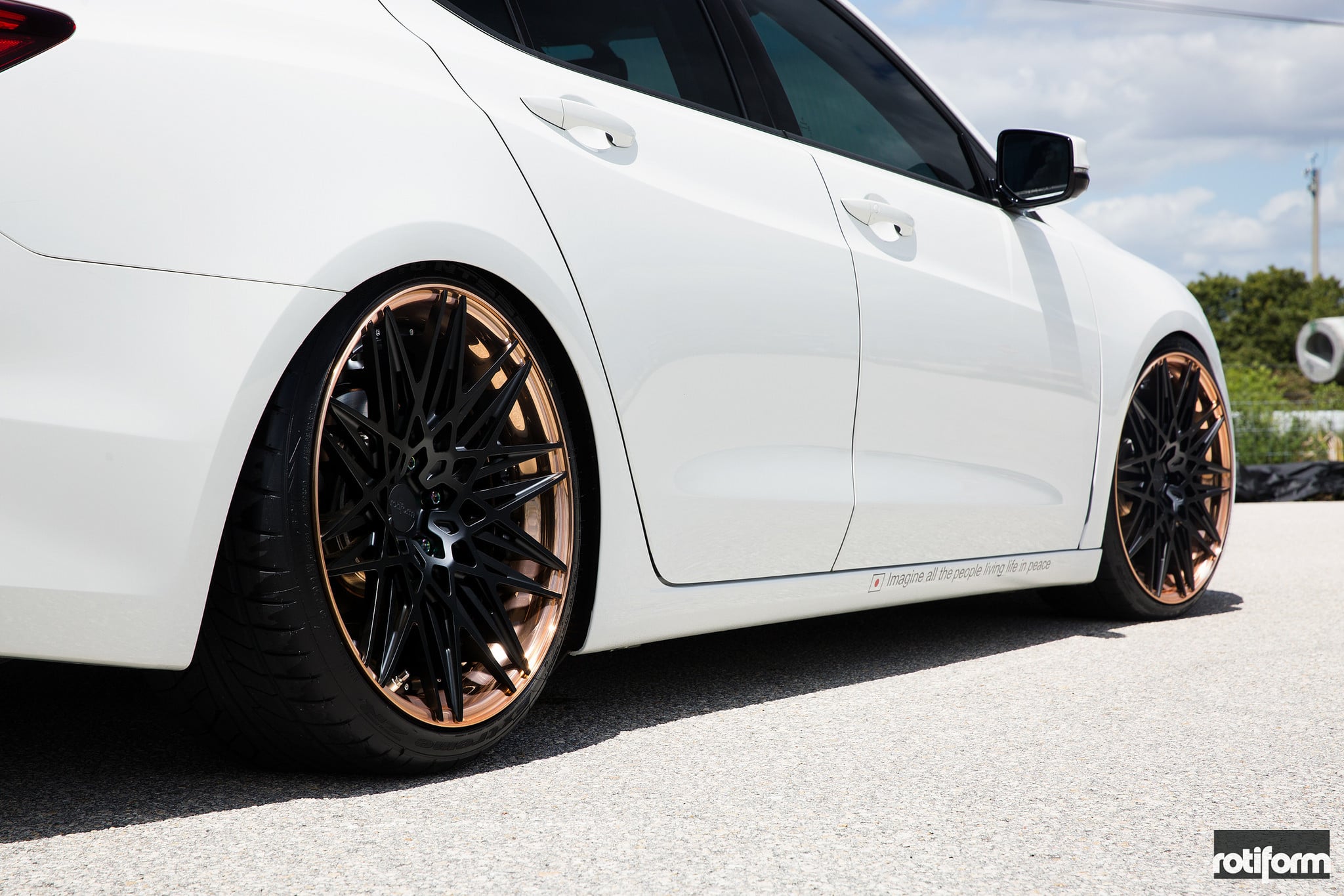 Acura Tlx on Custom Painted Rotiform Rims - Photo by Rotiform