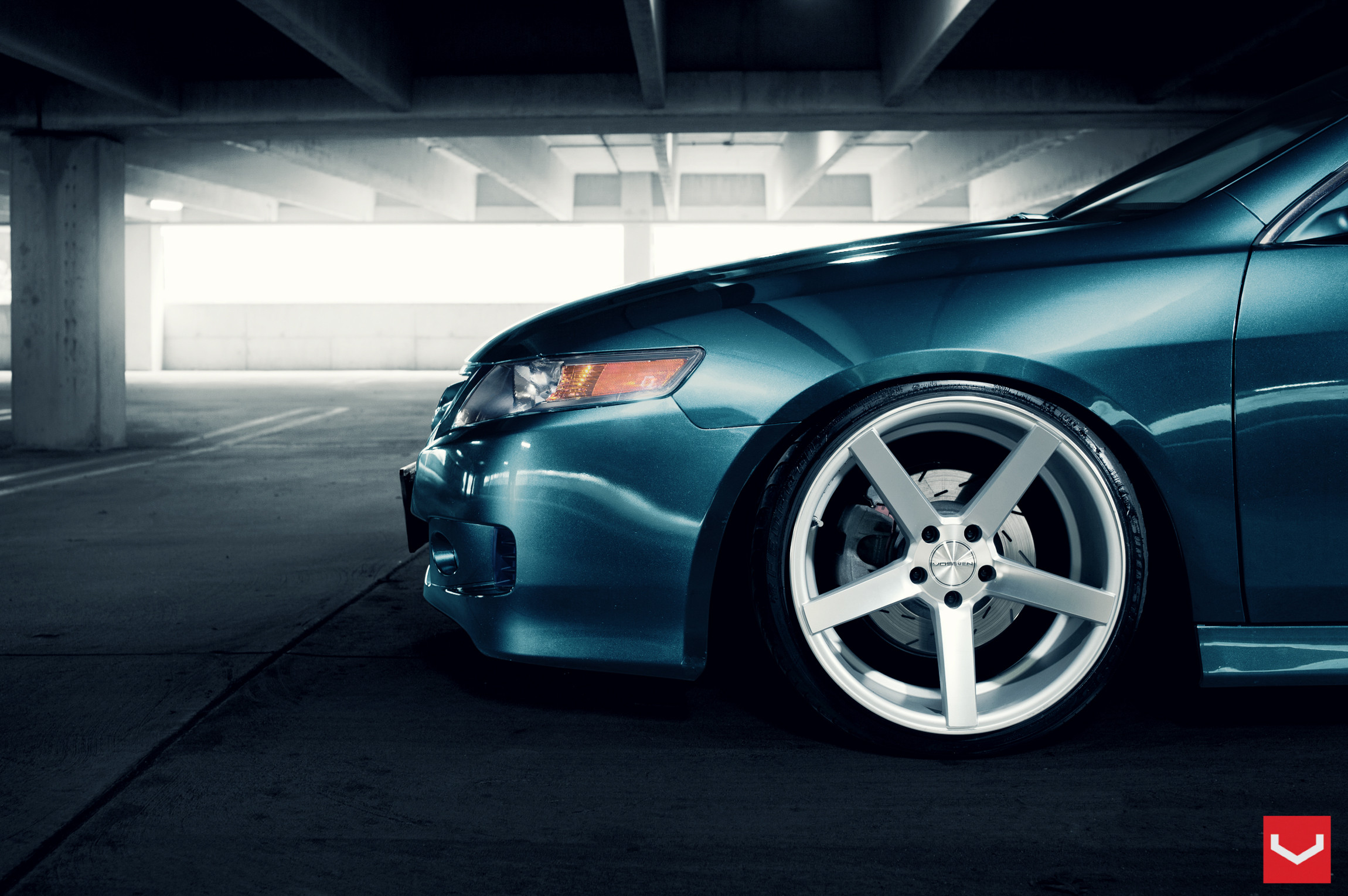 Acura TSX with Custom Chrome Vossen Wheels - Photo by Vossen