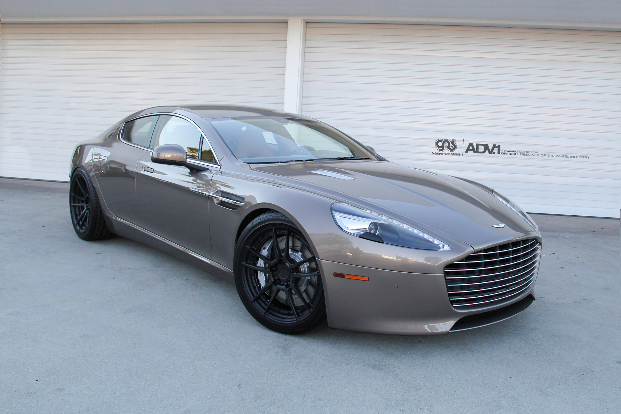Gray Aston Martin Rapide with Custom LED Headlights - Photo by ADV.1