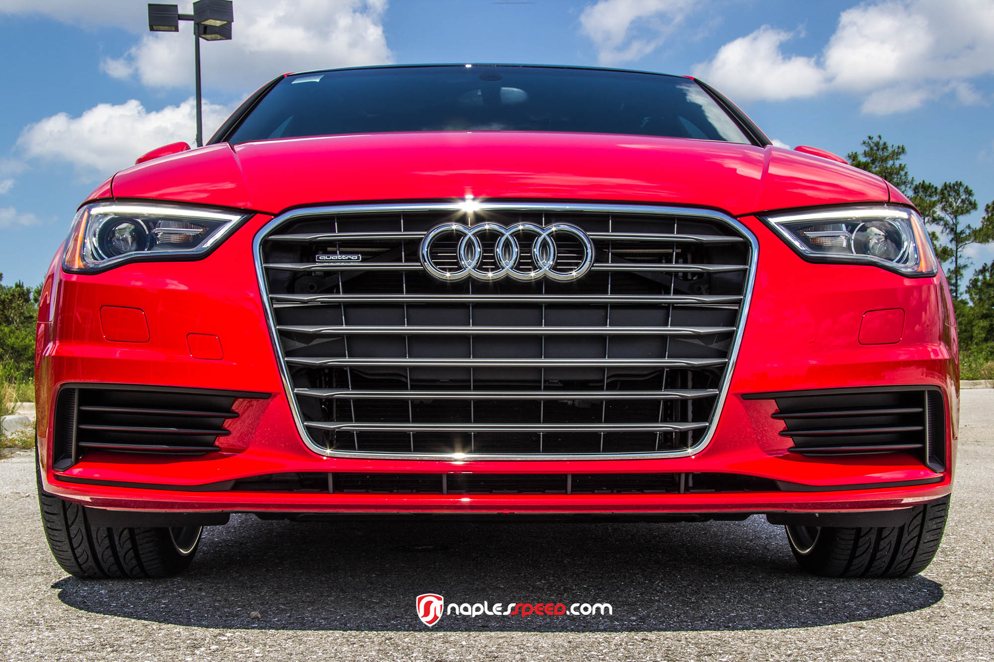 Audi A3 Quattro with Custom Grille - Photo by Vossen