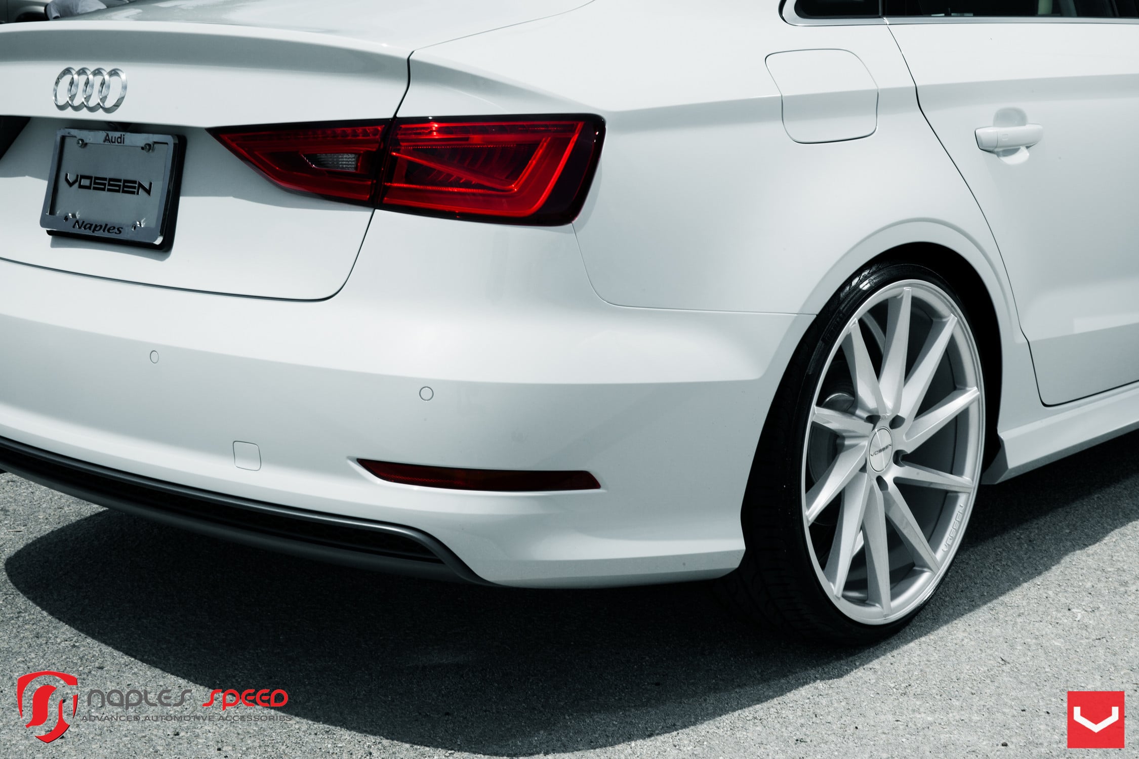 Chrome Vossen CVT Series Rims on Audi A3 - Photo by Vossen
