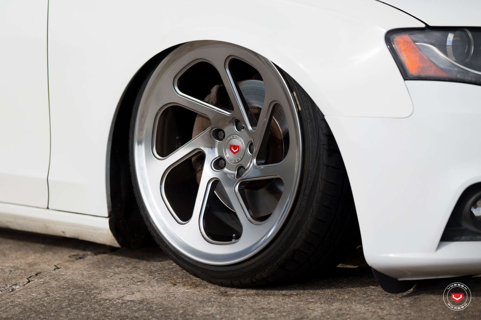 VFS4 Vossen Rims on White Audi A4 - Photo by Vossen