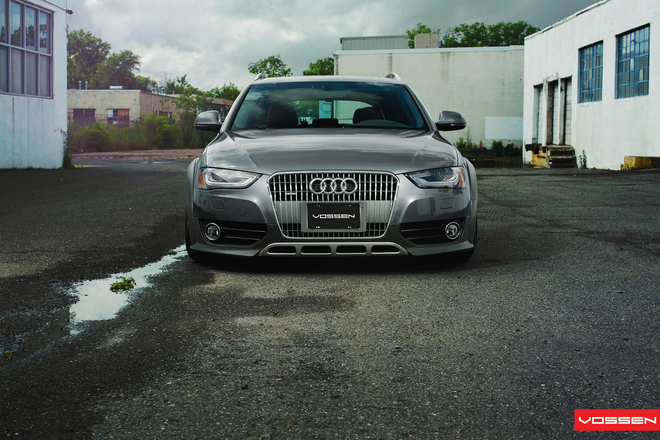 Audi A4 with Custom Chrome Grille - Photo by Vossen