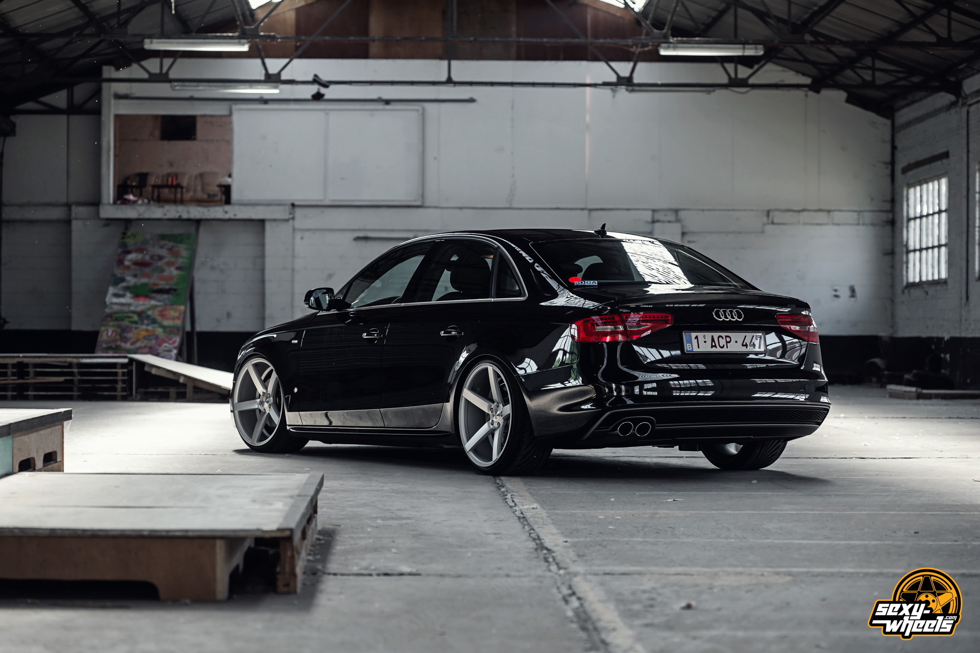 Custom LED Taillights on Audi A4 - Photo by Vossen